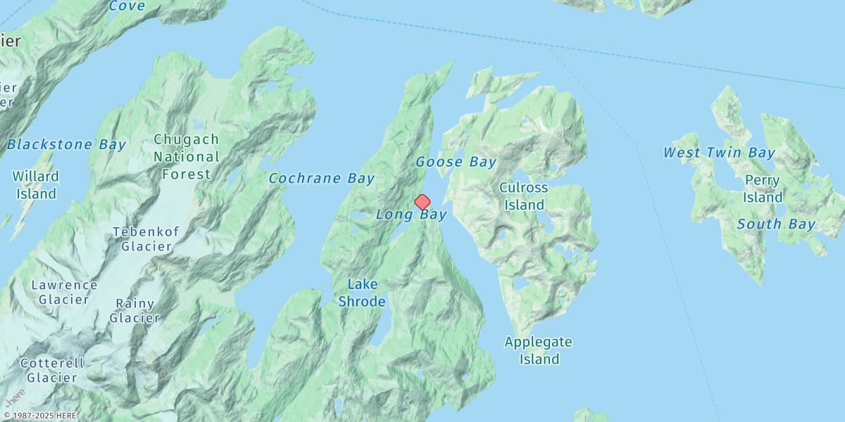 Map of Long Bay Entrance, Culross Passage