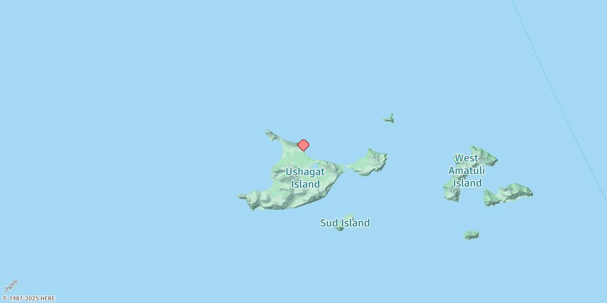 Map of Ushagat Island, Barren Islands