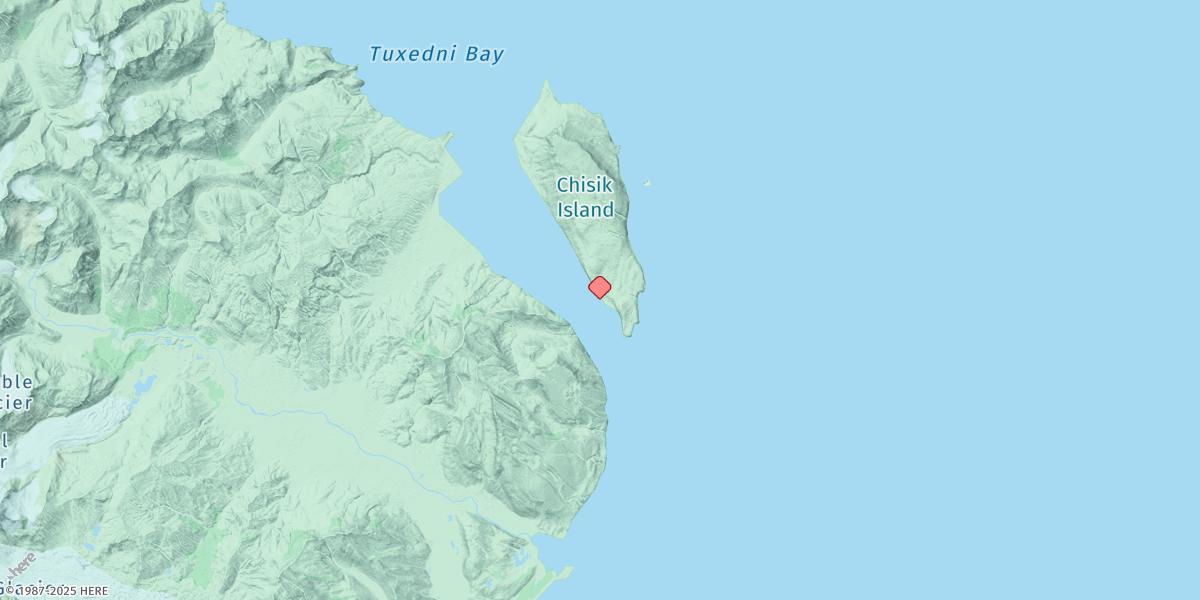Map of Snug Harbor, Cook Inlet