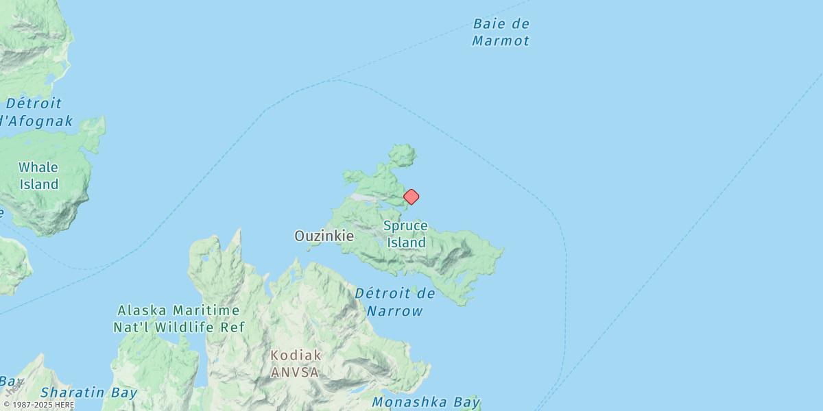 Map of Spruce Island (North Side)