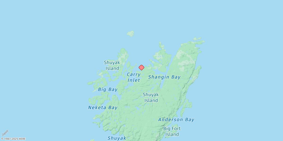 Map of Carry Inlet
