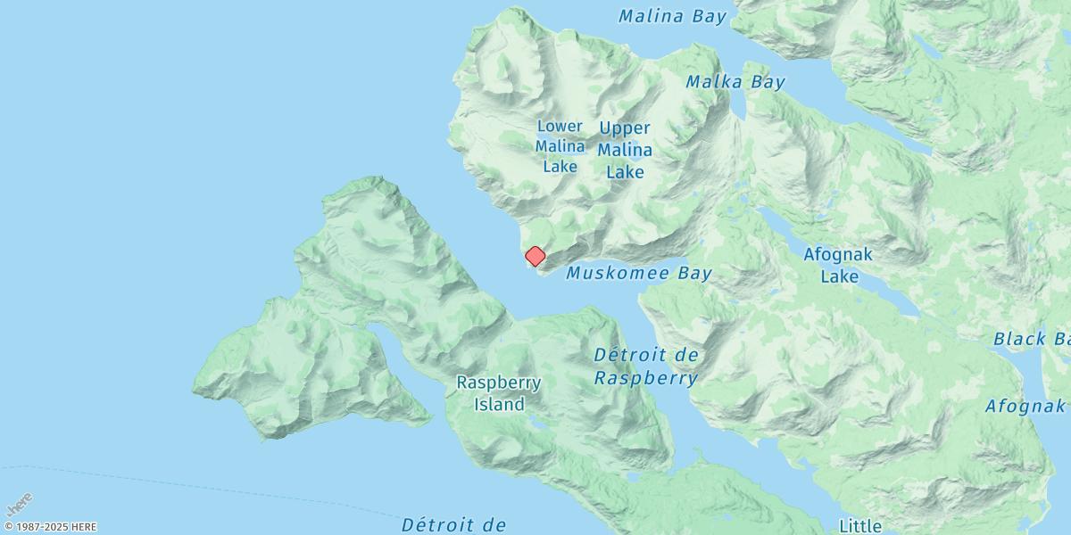 Map of Dolphin Point, Raspberry Strait