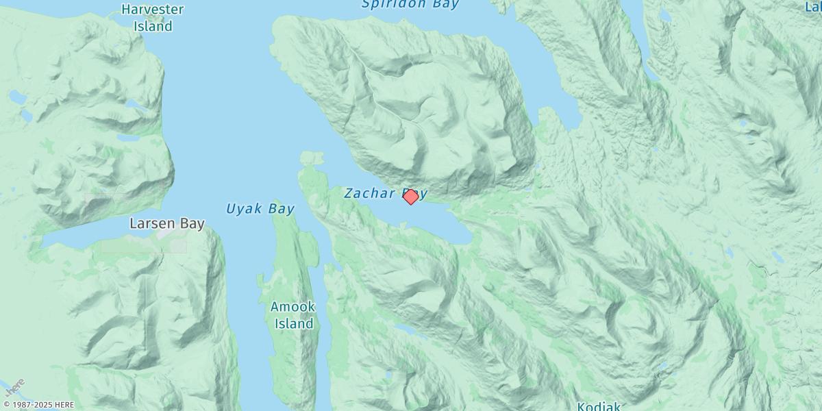 Map of Zachar Bay