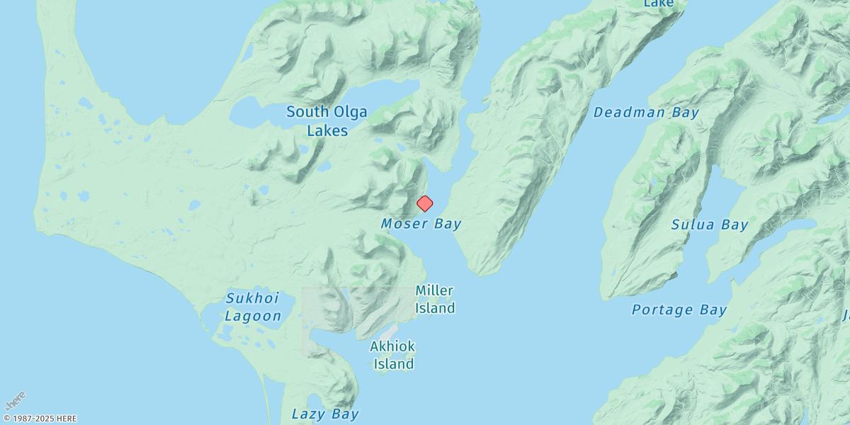 Map of Moser Bay (Trap Point)