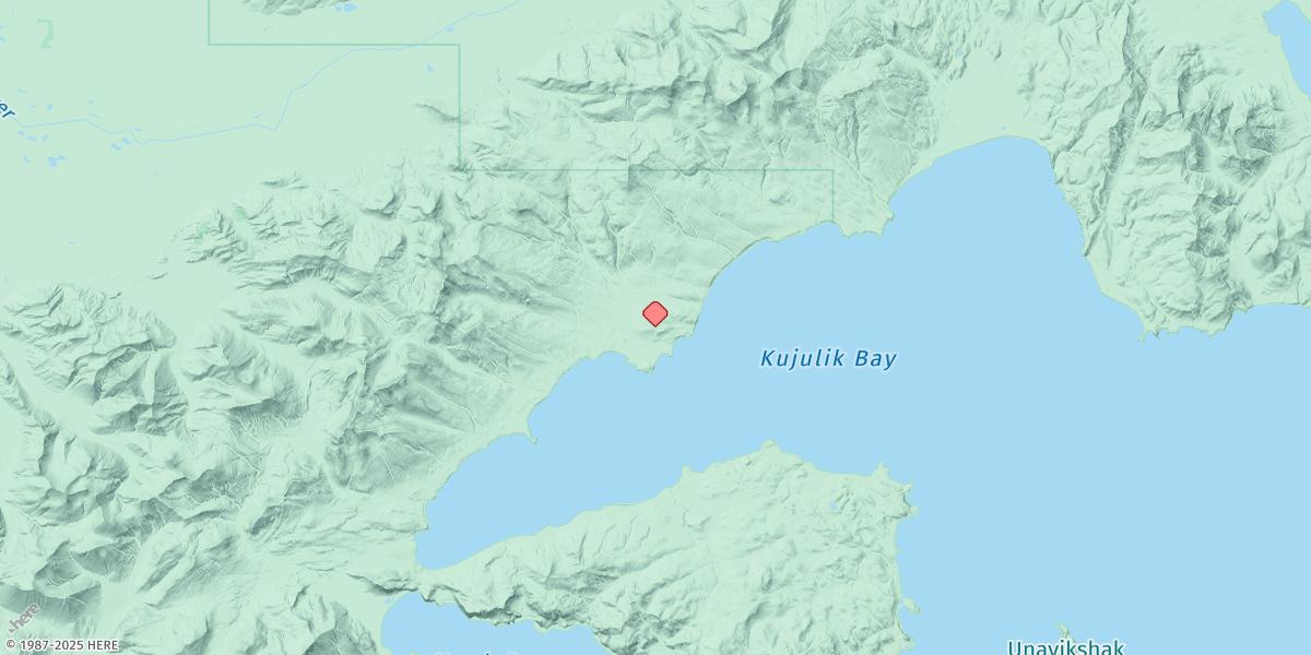 Map of Kujulik Bay (North Shore)