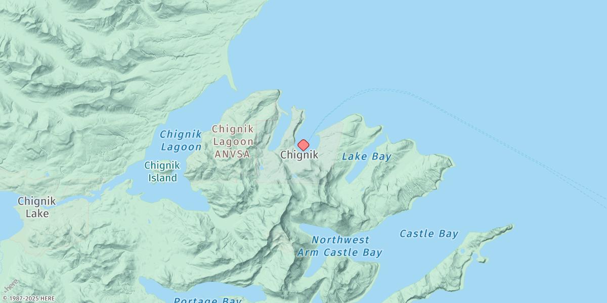 Map of Chignik, Anchorage Bay