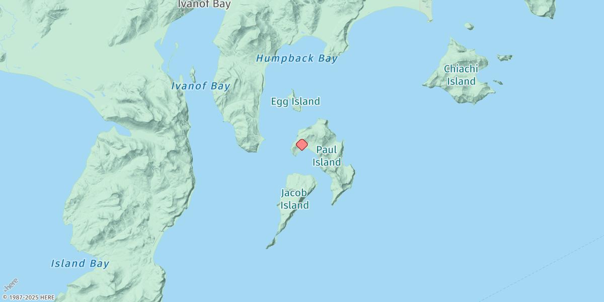 Map of Kupreanof Harbor, Paul Island