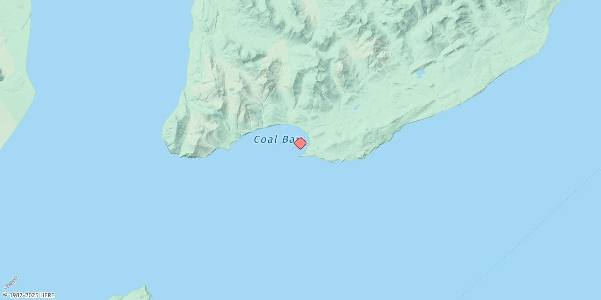 Map of Seal Cape, Coal Bay