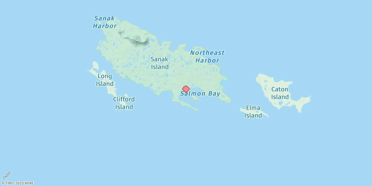Map of Peterson Bay