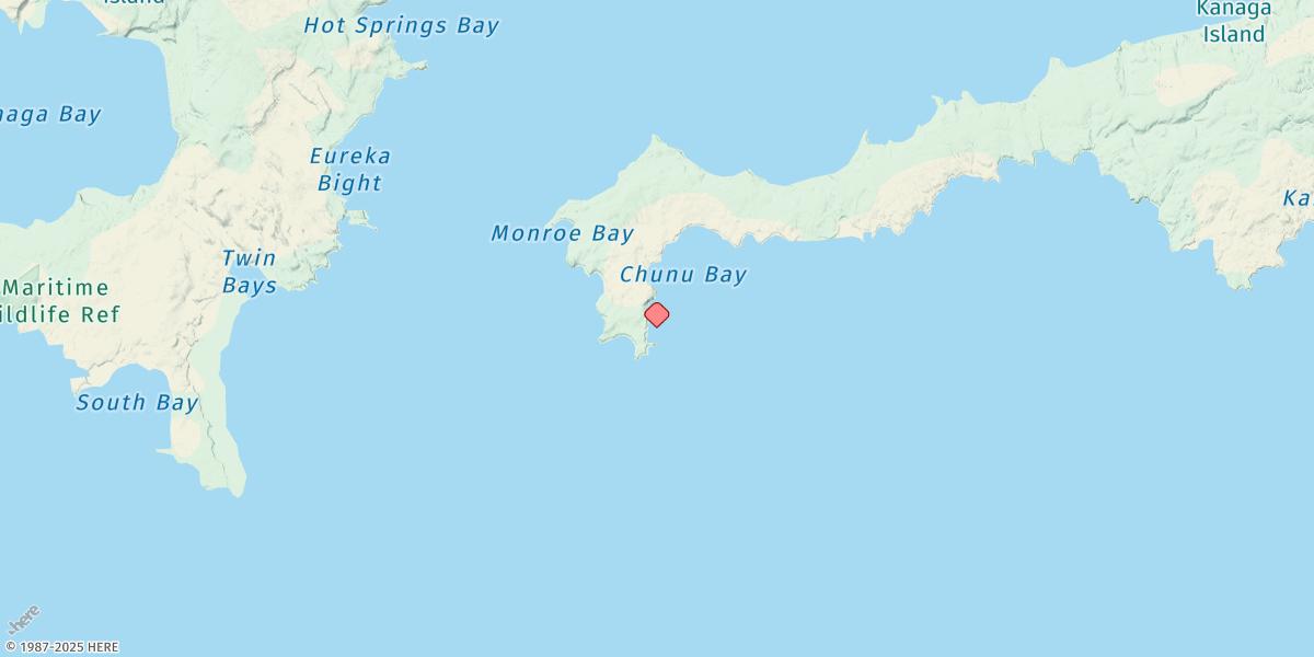 Map of Cape Chunu