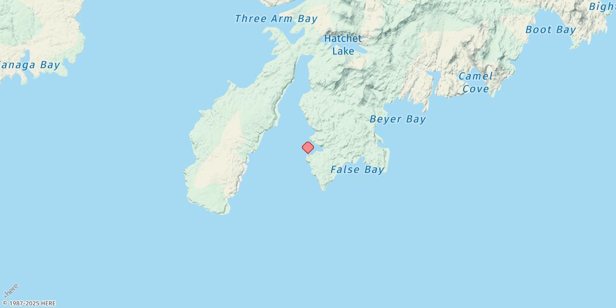 Map of Bay Of Waterfalls