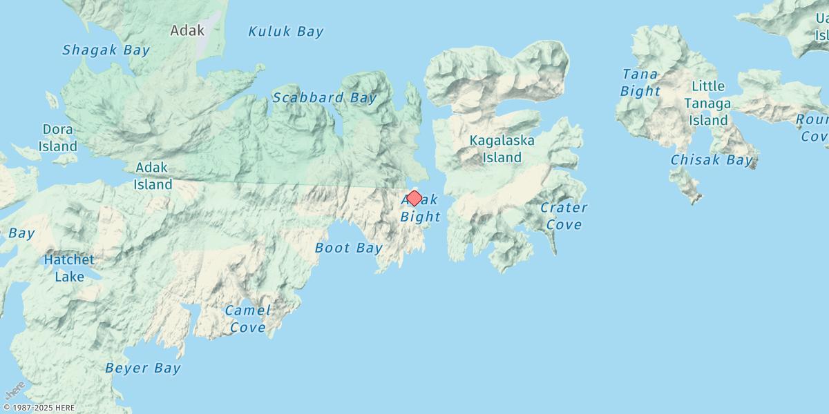 Map of Adak Bight
