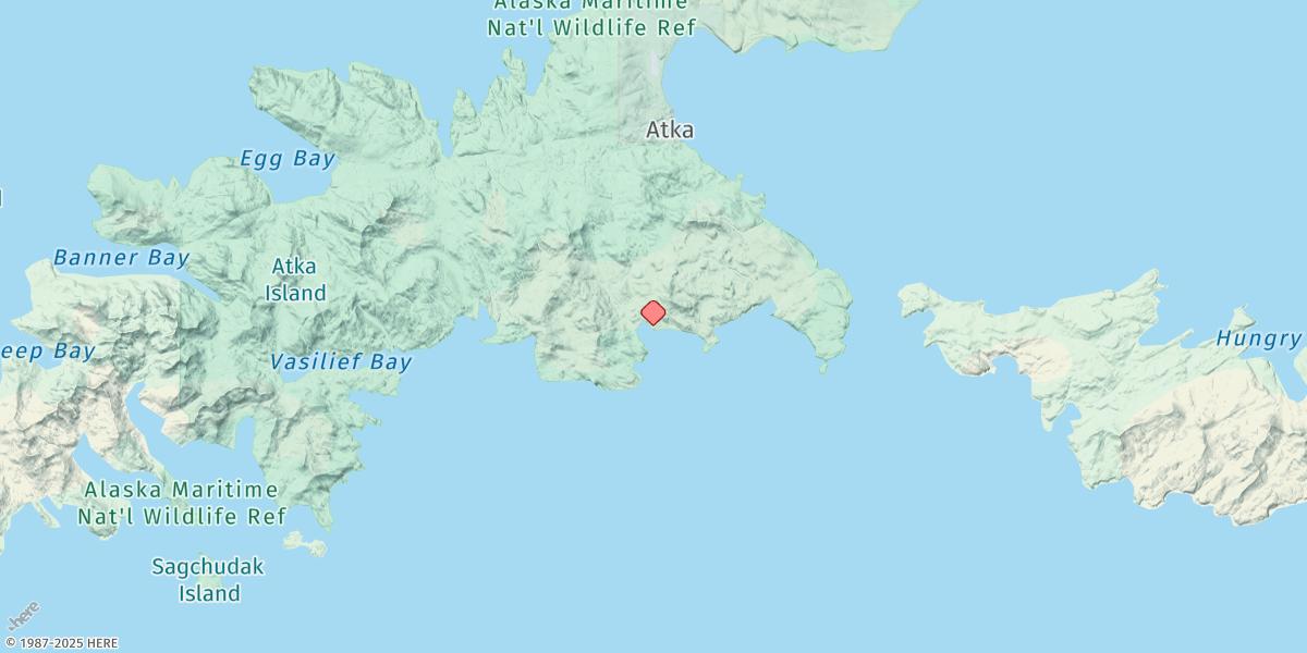 Map of Cape Utalug (4 Miles West Of)