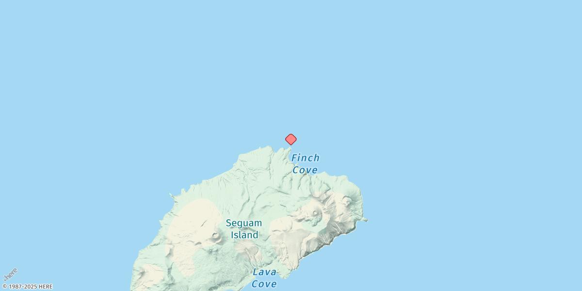 Map of Finch Cove, Seguam Island