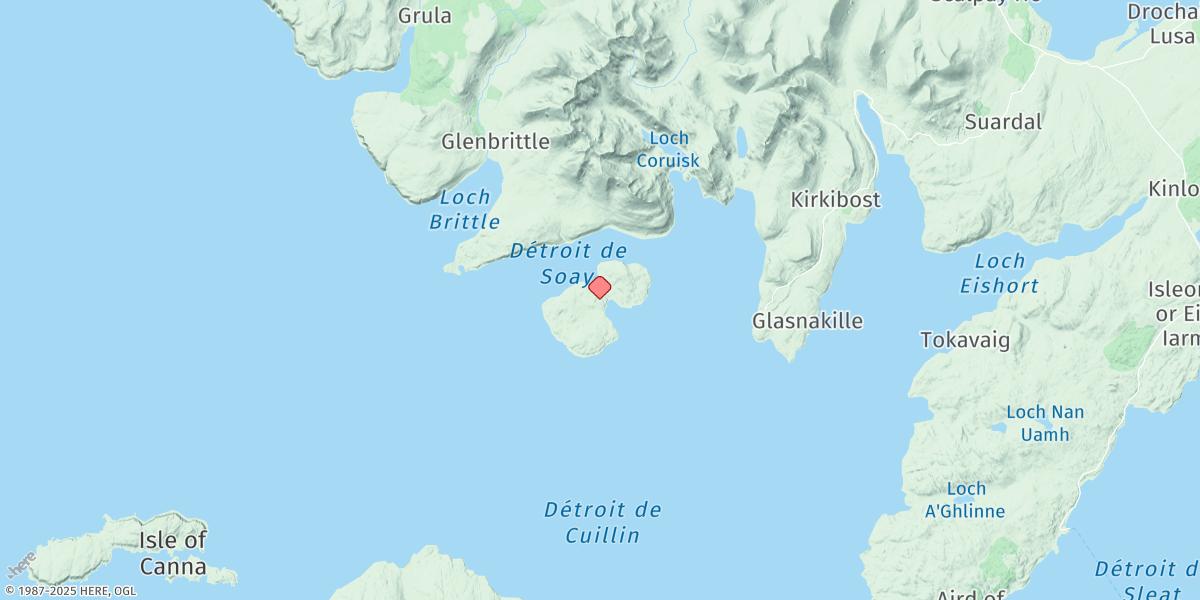 Map of Camus Nan Gall