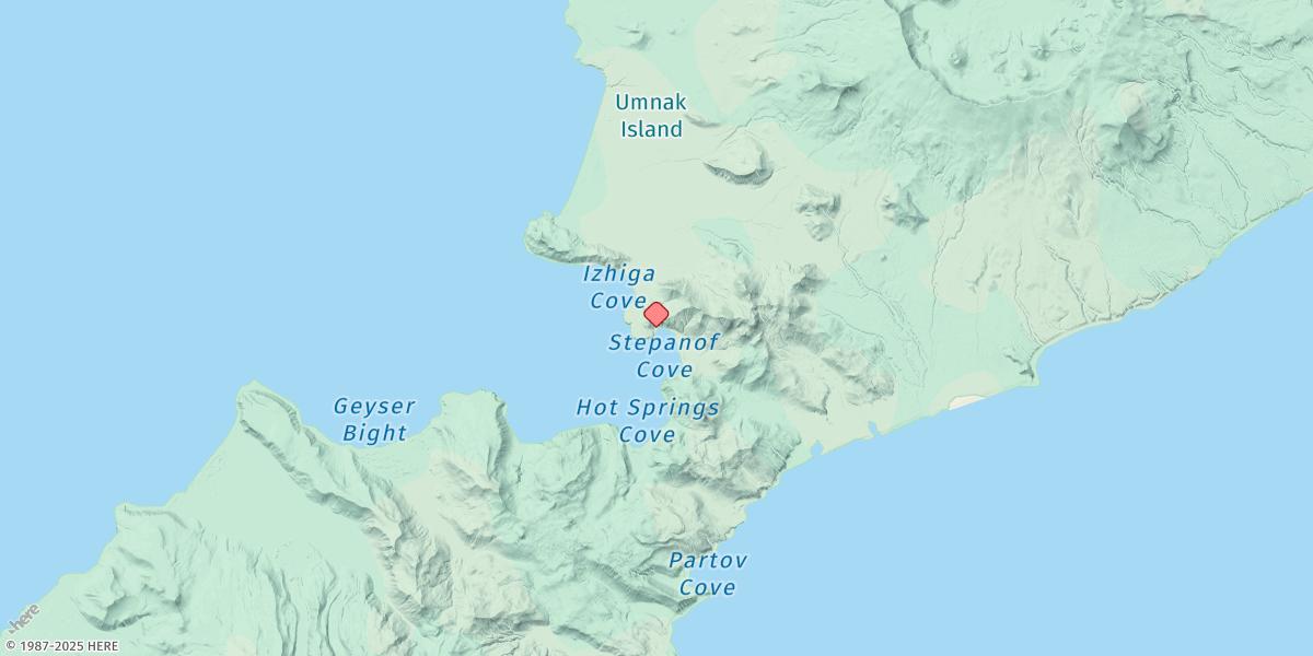 Map of Inanudak Bay