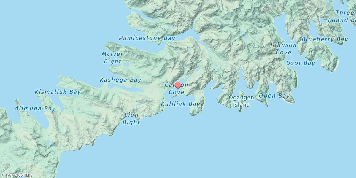 Map of Kuliliak Bay