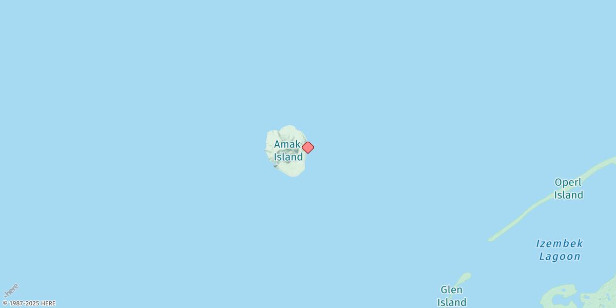 Map of Amak Island