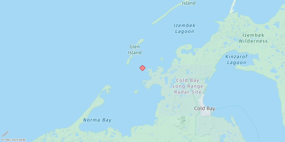 Map of Grant Point, Izembek Lagoon