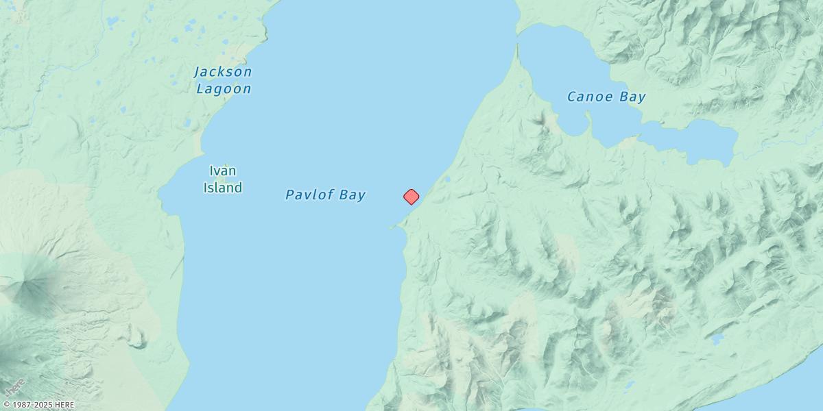 Map of Settlement Point, Pavlof Bay