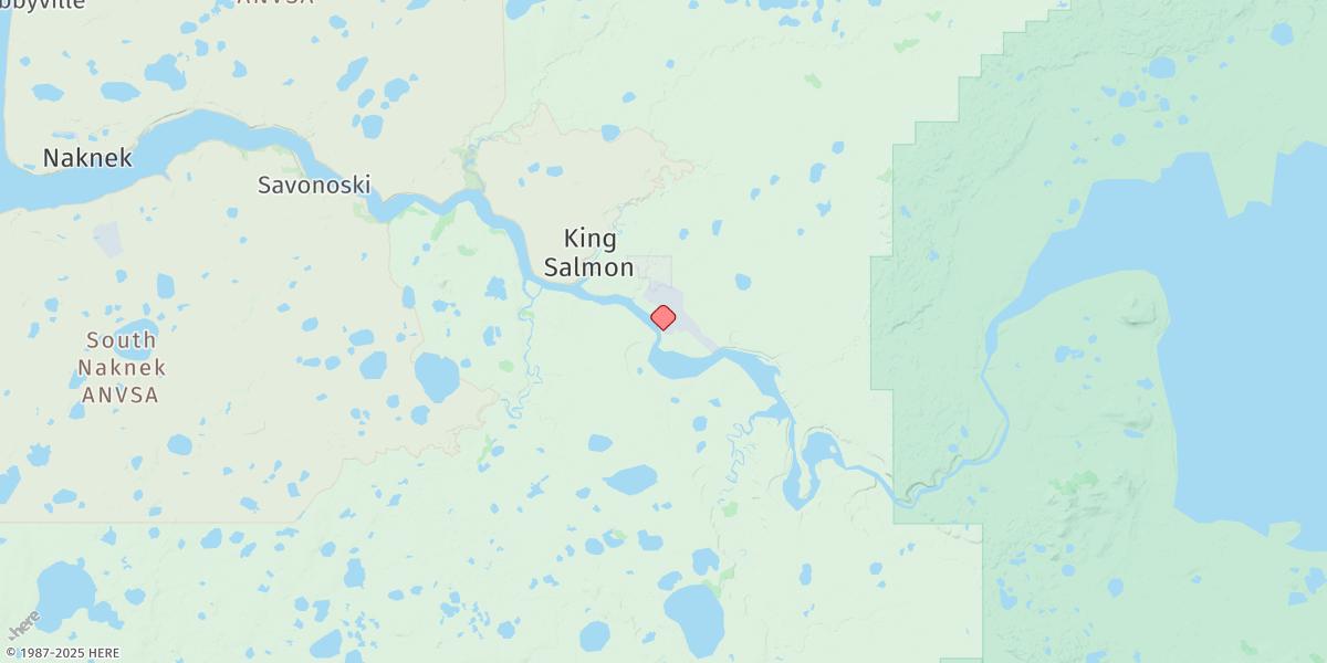 Map of King Salmon Airport