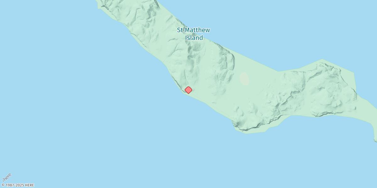 Map of St. Matthew Island
