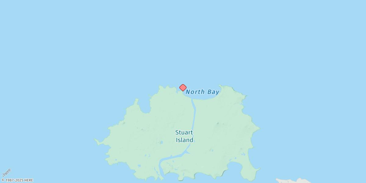 Map of North Bay, Stuart Island