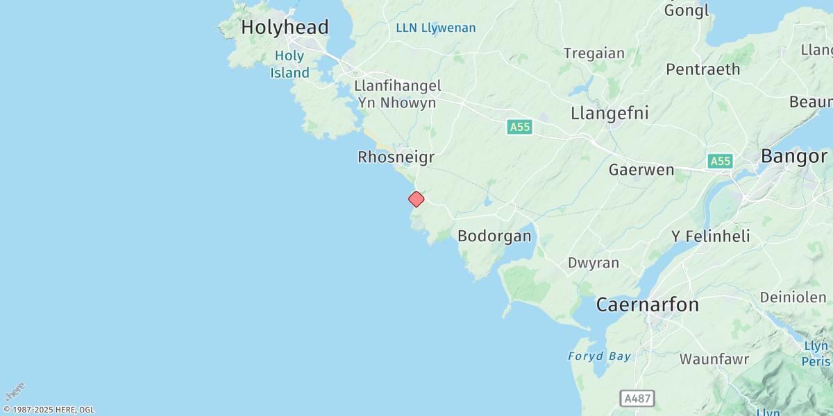 Map of Porth Trecastell