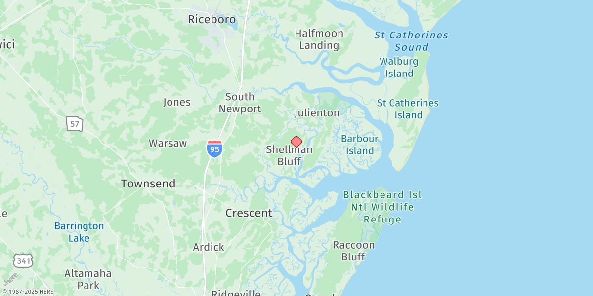Map of Dallas Bluff, Julienton River