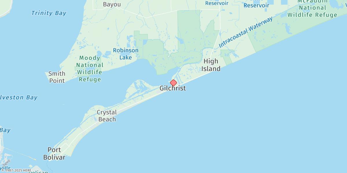 Map of Gilchrist, East Bay
