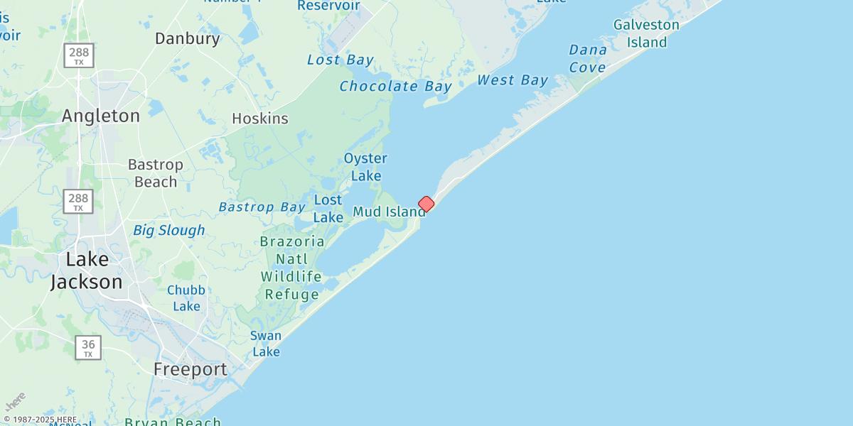 Map of San Luis Pass