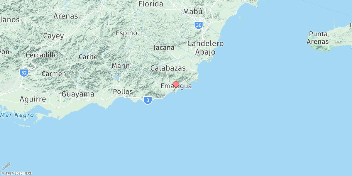 Map of Puerto Maunabo