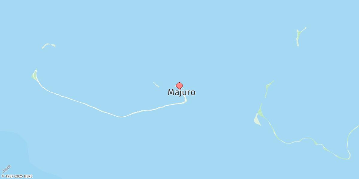 Map of Majuro Atoll