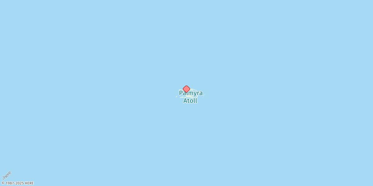 Map of Palmyra Island