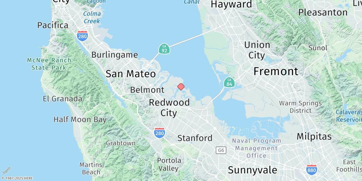 Map of Redwood Creek Entrance (Inside), San Francisco Bay, California
