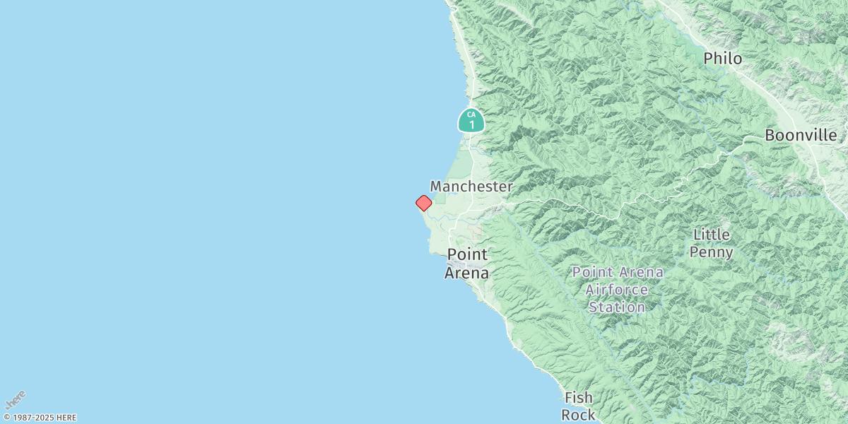 Map of Point Arena