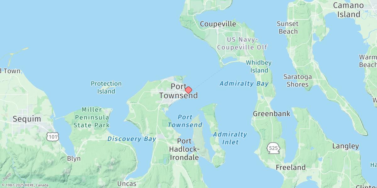 Map of Port Townsend (Point Hudson)