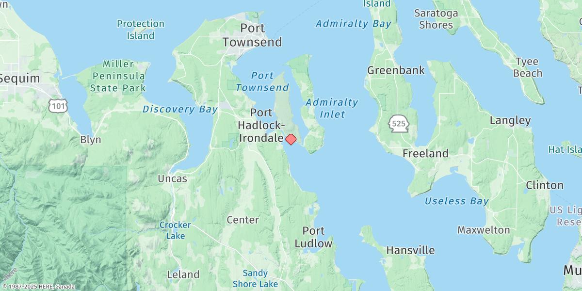 Map of Oak Bay