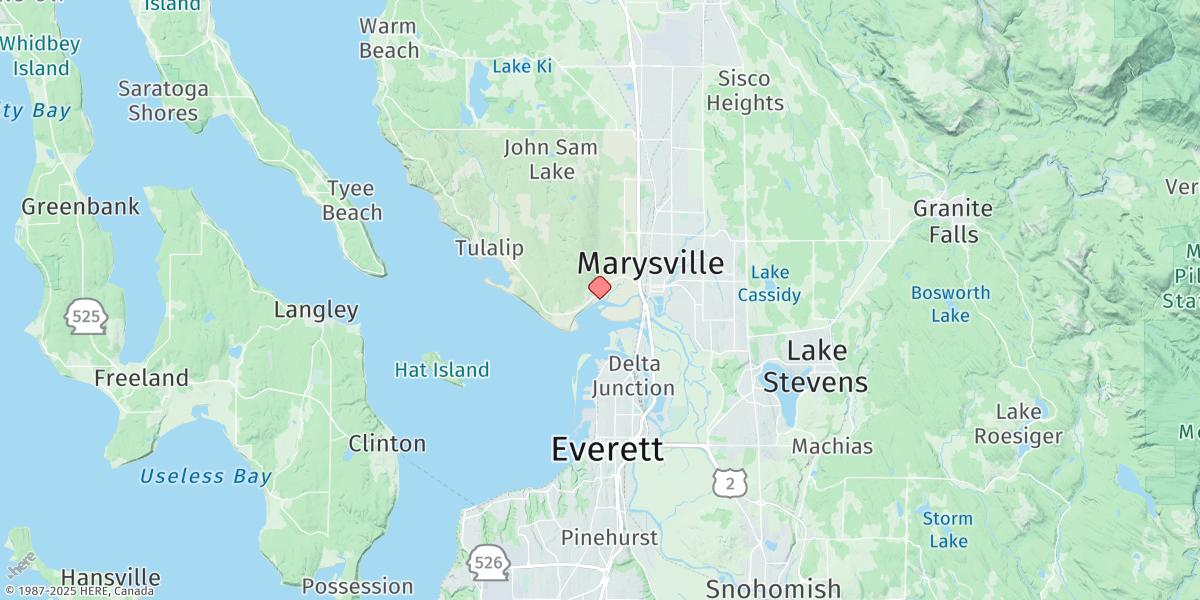 Map of Marysville, Quilceda Creek