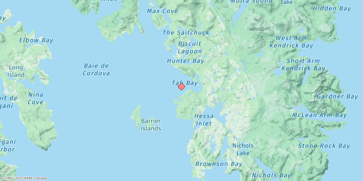 Map of Tah Bay