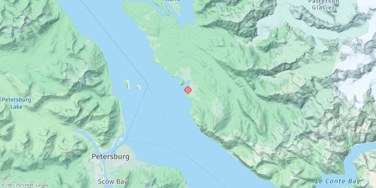 Map of Brown Cove