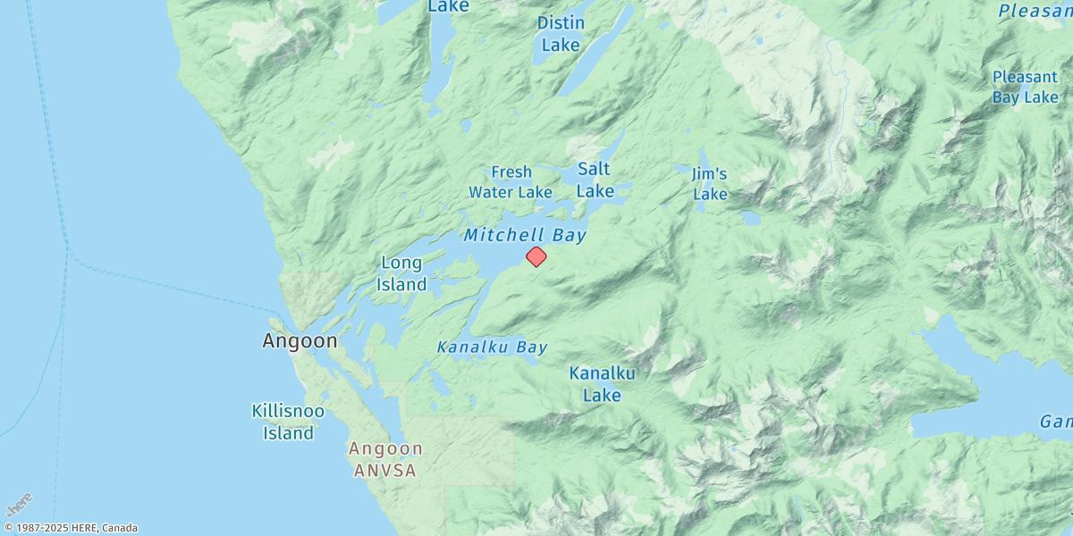 Map of Mitchell Bay