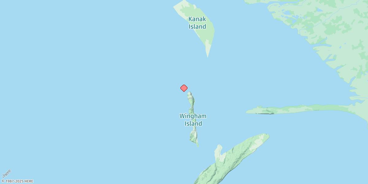 Map of Wingham Island, Controller Bay