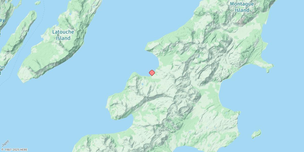 Map of Hanning Bay