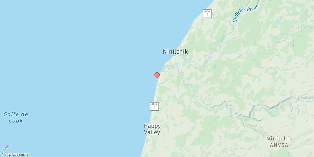 Map of Cape Ninilchik