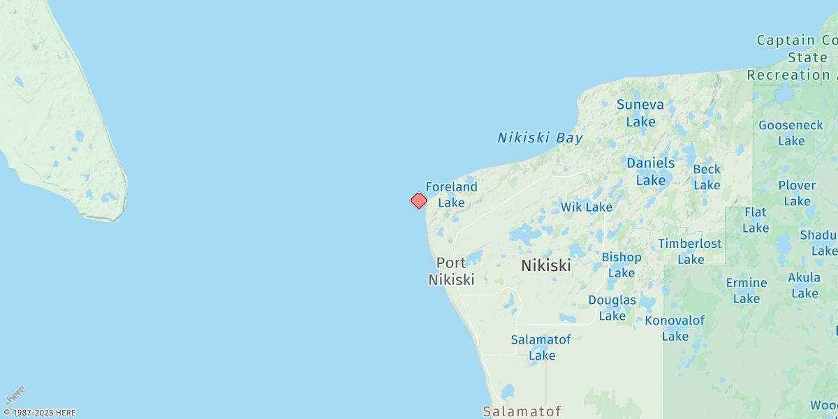 Map of East Foreland