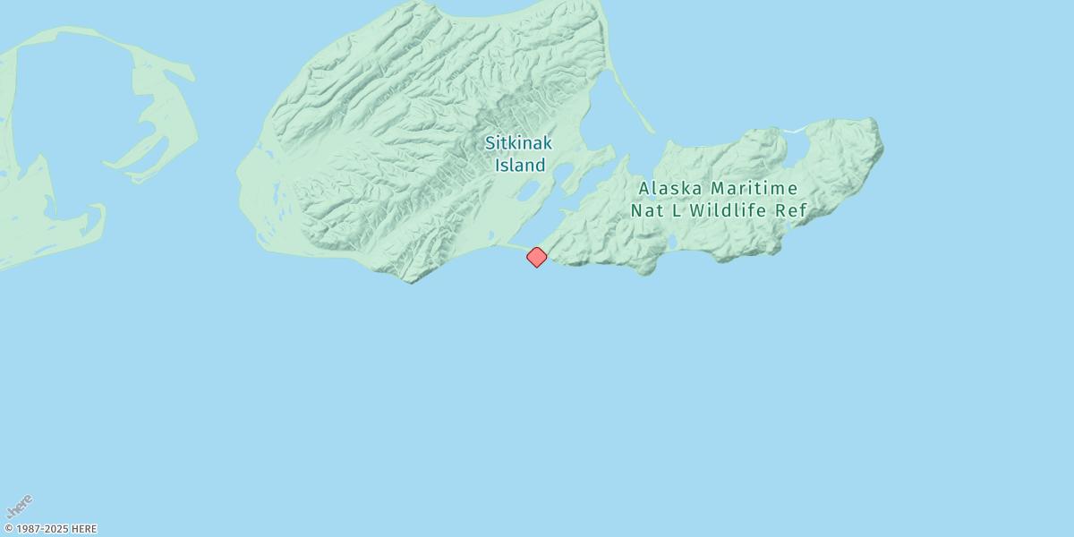 Map of Sitkinak Lagoon