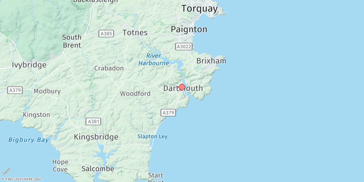 Map of Dartmouth