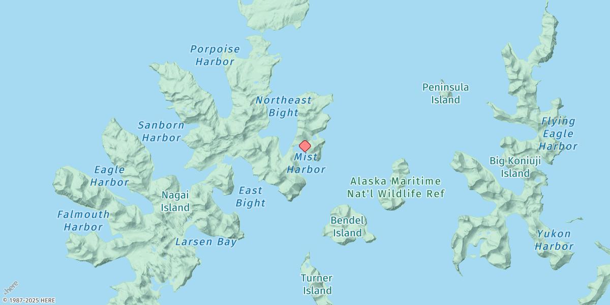 Map of Mist Harbor, Nagai Island