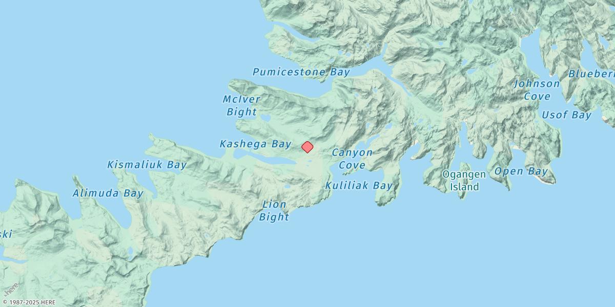 Map of Kashega Bay